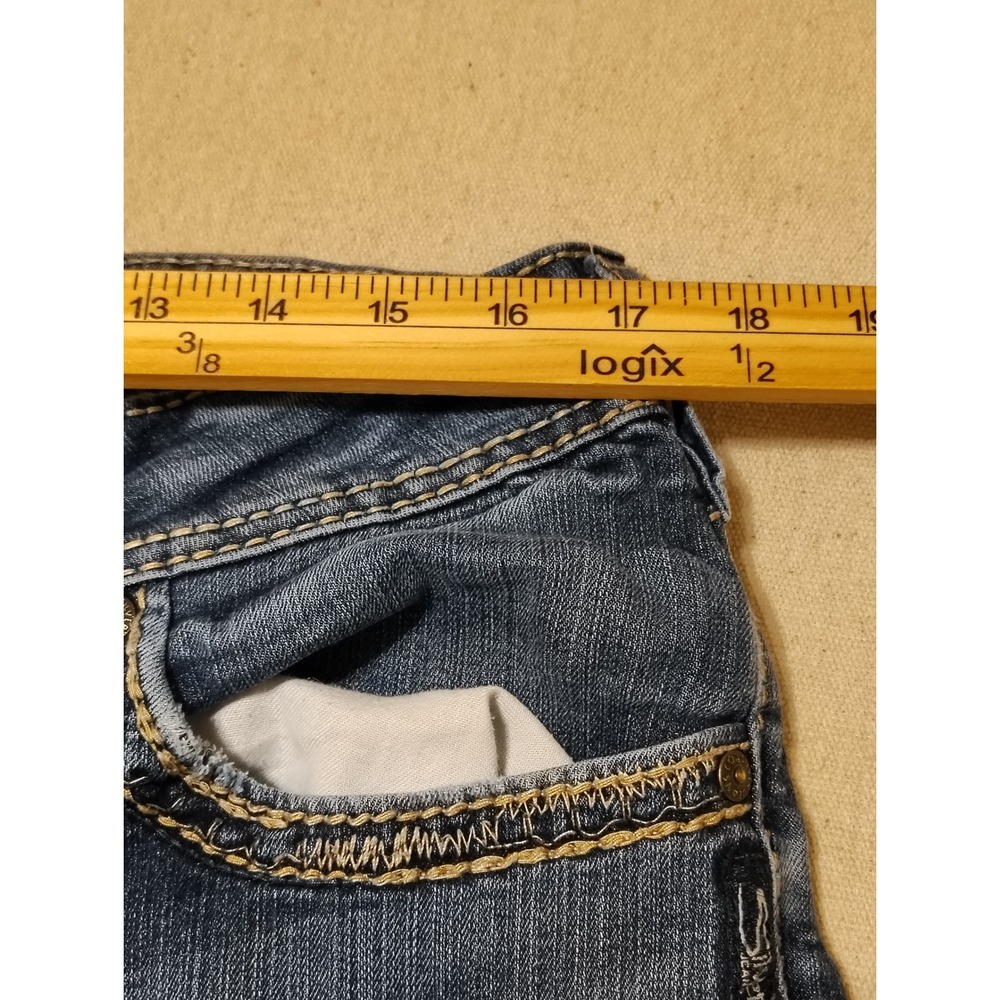 Silver Jeans Co Suki Mid Bootcut Jeans Medium Wash Fluid Denim Sz 14 L33 - Picture 7 of 10
